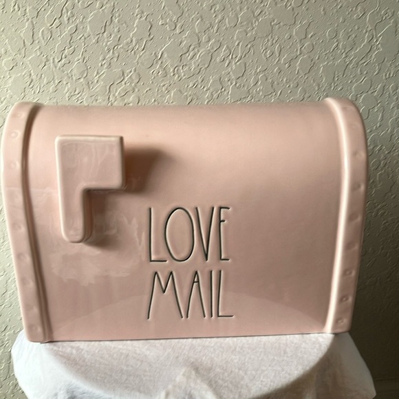 Rae Dunn: Pink Ceramic Mailbox Decor - Picture 9 of 13